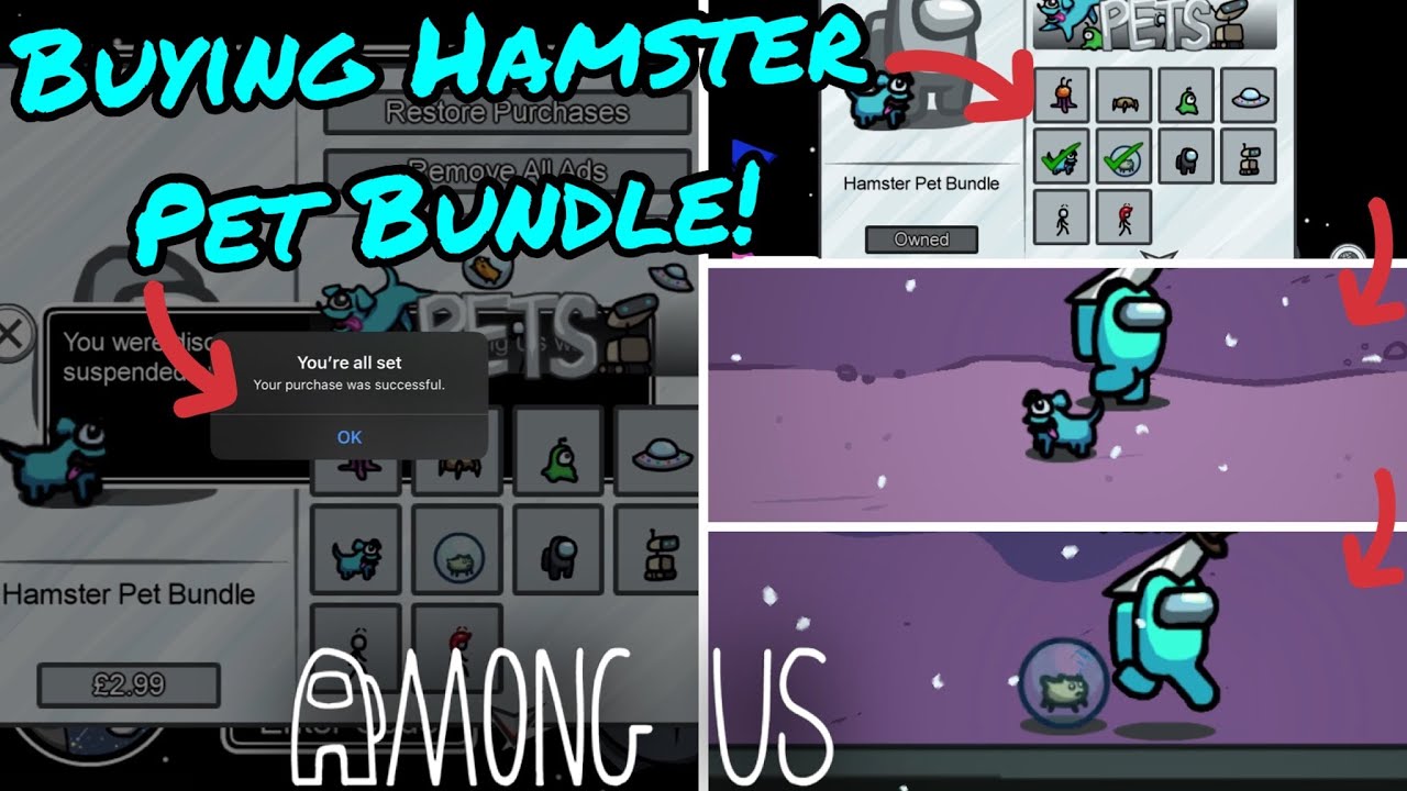 Buying the Hamster Pet Bundle! / Among Us