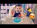 Baby Kisses Camera On Her First Birthday So Cute