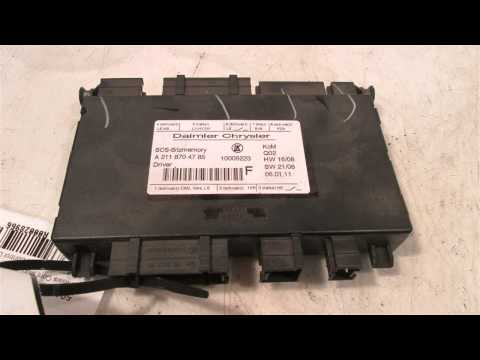 2011 Mercedes ML350 2118704785  Seat Control Unit - Left - mbiparts.com Used OEM Mercedes Par... OEM