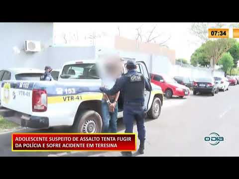 Adolescente foge em moto roubada e sofre acidente 28 09 2020