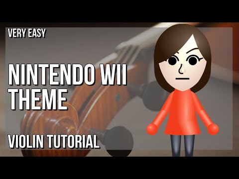 SUPER EASY: How to play Nintendo Wii Theme  by Kazumi Totaka on Violin (Tutorial)