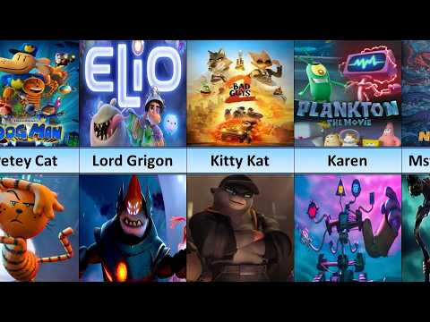 All Villains from 2025 Animated Movies 