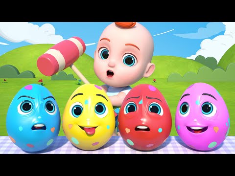 Leo explora huevos sorpresa coloridos en la granja | Canciones Infantiles | Leo en Español
