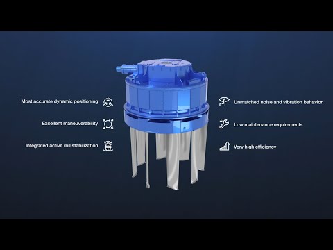 The first electric Voith Schneider Propeller (eVSP) with eight blades