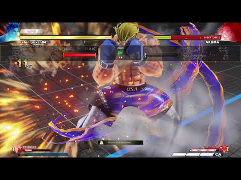 STREET FIGHTER V luke combo 8 650 damage punish