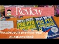 Vocabspedia Previous Year Question Paper Book Review Previous Year Question Book For Kerala Psc 🪻