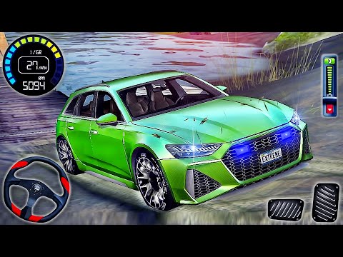 Extreme Car Driving Simulator - New 2022: Offroad Audi RS6 Avant Drive - Android GamePlay #3