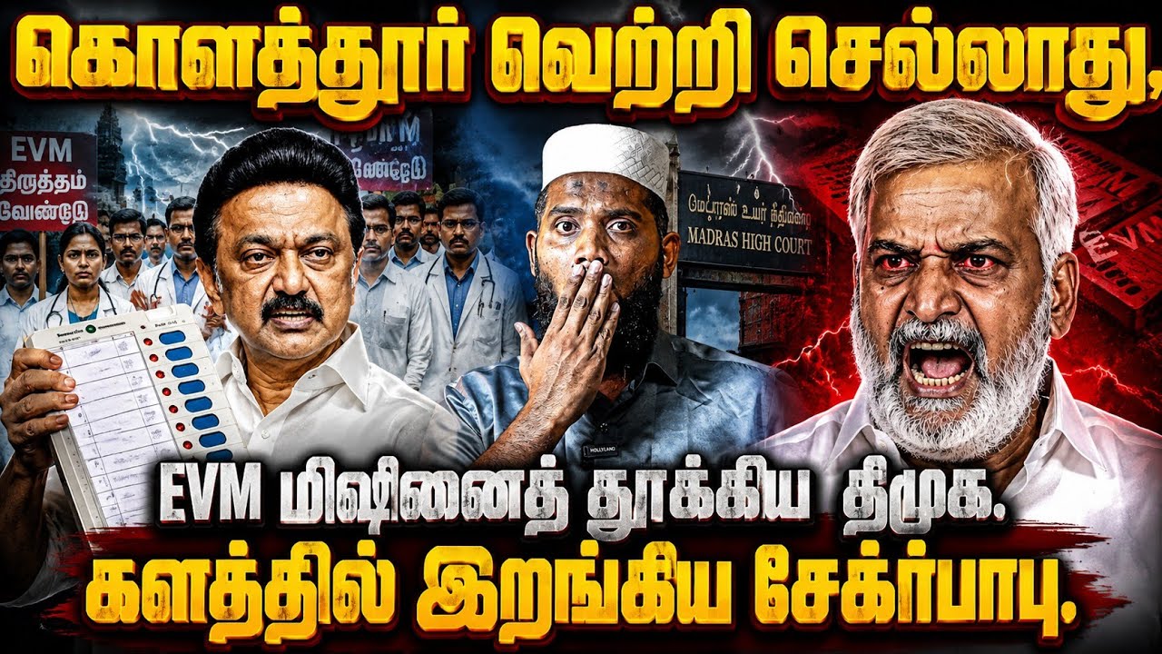 கொளத்தூர் வெற்றி செல்லாது?EVM மிஷினை தூக்கிய திமுக!கள?