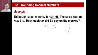 Saxon Math - 76 (4th Edition) - Lesson 51: Rounding Decimal Numbers