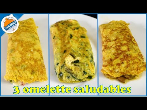 3 desayunos saludables, 3 ideas de Como hacer un Omelette saludable Video