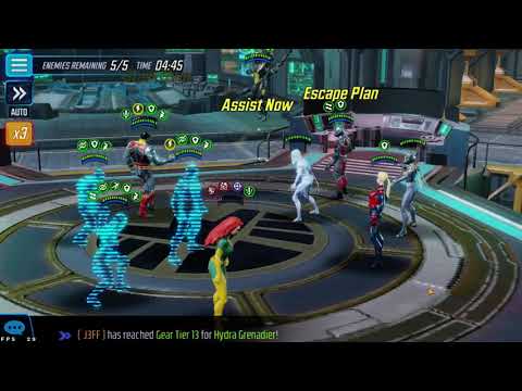 443k X-Men (Uncanny) vs 681k Pym Tech in Armory  200k PUNCH UP!!!