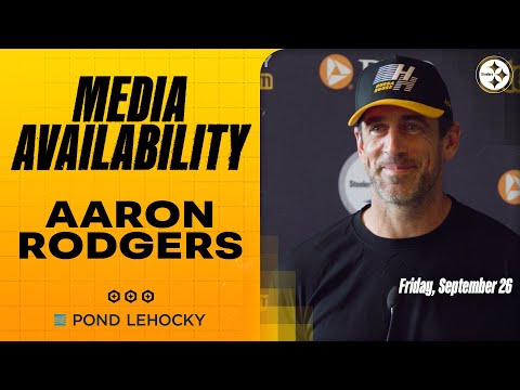 Aaron Rodgers Media Availability (Sept. 26) | Pittsburgh Steelers