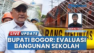 Bupati Rudy Tinjau Bangunan SMKN 1 Gunungputri Ambruk, Evaluasi Seluruh Sekolah di Kabupaten Bogor