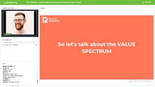 How to Add More Value and Prove It to Your Clients - Free Marketing Webinar