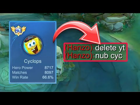GLOBAL CYCLOPS vs NEW META HANZO IN SOLO RANKED!☠️(intense comeback)