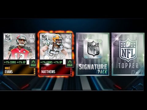 Madden NFL 16 Mobile Gameplay - SIGNATURE BUNDLE Opening! Guaranteed LEGEND & Head to Head Games