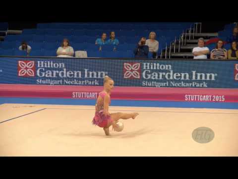 Kaat WYERS (BEL) 2015 Rhythmic Worlds Stuttgart - Qualifications Ball
