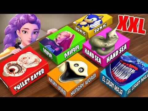 DO NOT OPEN MYSTERY TOILET EATER KPOP DEMON HUNTERS EL GRAN MAJA HAND SEA MONSTER BOXES at 3 AM!!