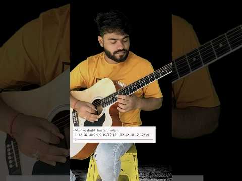Phirta Rahoon Darbadar - kk - Guitar Tabs for Beginners #shorts #guitar #music #kk