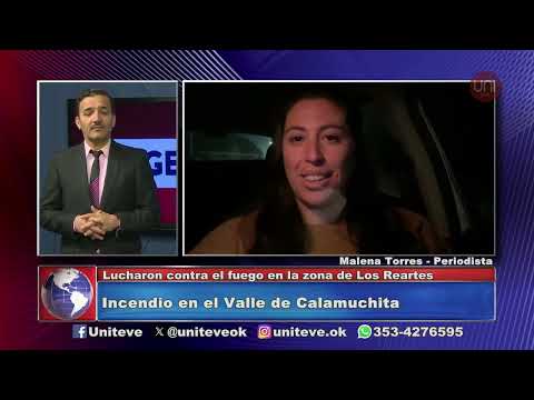 Incendio en el Valle de Calamuchita