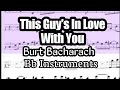 This Guy S In Love With You Bb Instruments Sheet Music Backing Track Play Along Partitura