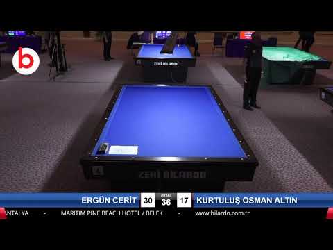 ERGÜN CERİT & KURTULUŞ OSMAN ALTIN Bilardo Maçı - 2020 TK 1.ETAP ANTALYA-6.ÖN ELEME