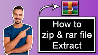 How to Extract rar File for windows 7,8,10 & 11 II Online Help & Tricks