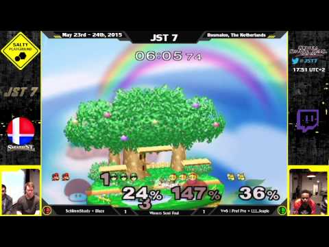 JST7 - SchlimmShady + Blaze Vs VwS | Prof Pro + LLL.Jeapie - SSBM Doubles Bracket Winners Semi Final