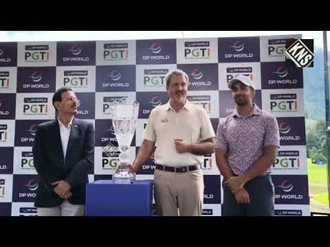 DP World PGTI Unveils Trophy for J&K Open 2026 at Royal Springs Golf Course, Srinagar.