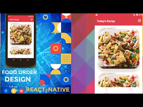 FoodOrder System Home screen Tutorial in React Native