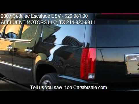 2007 Cadillac Escalade ESV AWD, Premium Package, Power Runni