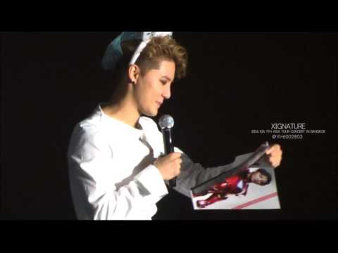 2016 XIA 5th ASIA TOUR Concert in Bangkok XIGNATURE  - Talk