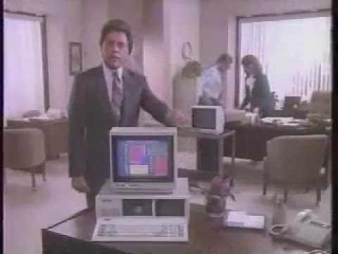 1985 Radio Shack TV Commercial - Tandy 1200 Computer (with Bill Bixby)