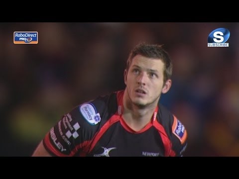 Jason Tovey Penalty Newport Gwent Dragons v Cardiff Blues 26th Dec 2013