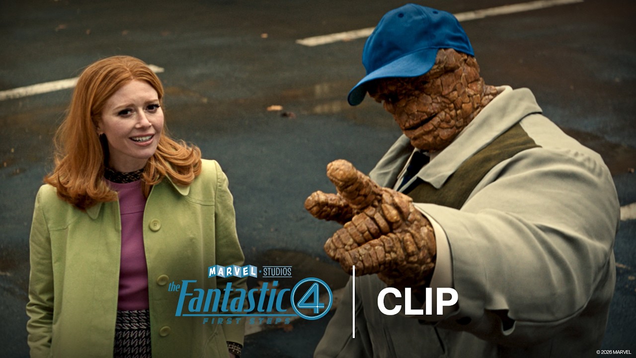 Ben "The Thing" Grimm Lifts the Car | The Fantastic Four: First Steps | Official Clip