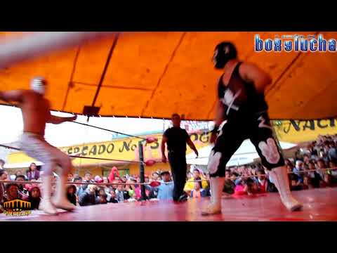 Caristico, Argos Y Mascara sagrada Jr Vs Ninja de fuego, Black taurus Y Dr karonte Jr.