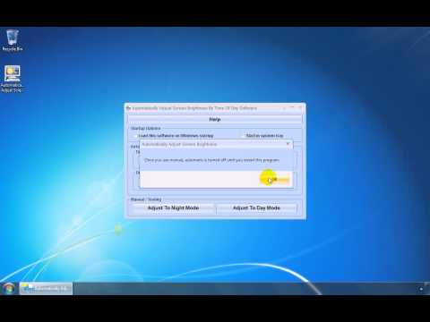 Automatically Adjust Screen Brightness By Time Of Day Software