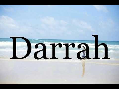 How To Pronounce Darrah🌈🌈🌈🌈🌈🌈Pronunciation Of Darrah