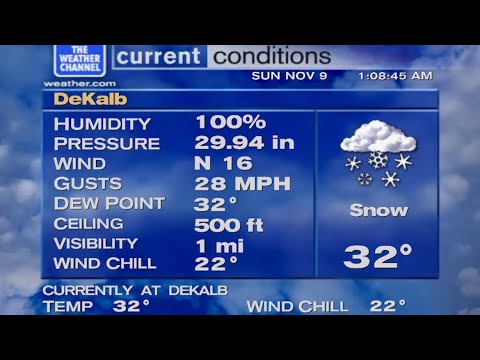 WeatherStar XL v2 Emulator - DeKalb, IL 11/9/25