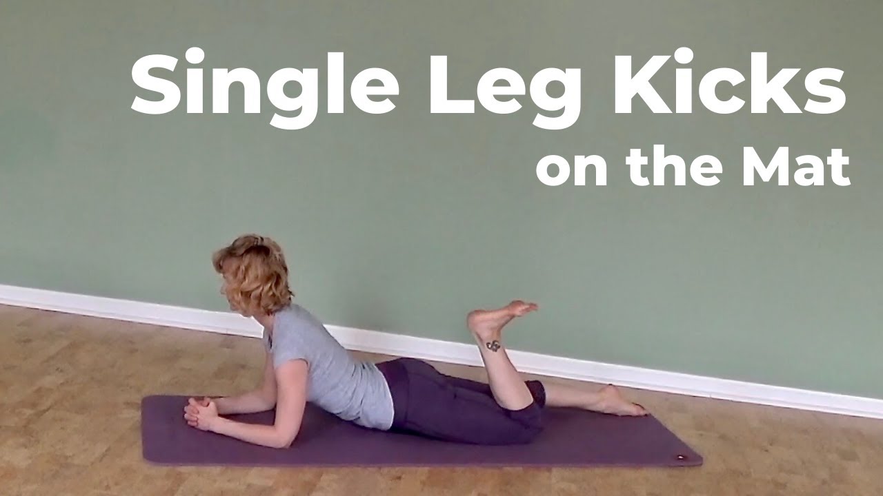 Single Leg Kicks on the Mat ⎮Pilates Encyclopedia - YouTube