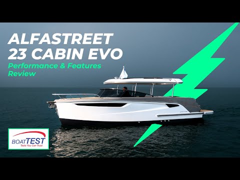 Electric Day Boat | Alfastreet 23 Cabin EVO | BoatTEST