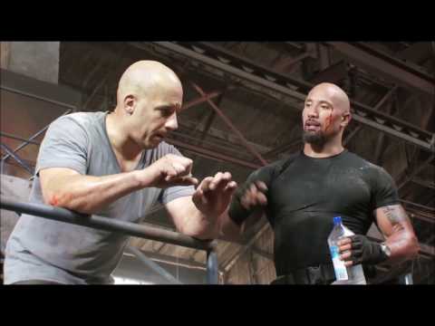 Dwayne ''the rock'' Johnson vs Vin Diesel Fight ''Fast & Furious 5'' behind the scenes