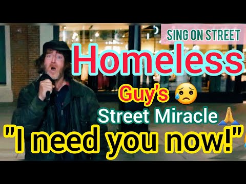 😮Homeless Man's Voice Touched Souls🙏💯 Unexpected Gift On the Street!🍀Smokie Norful - I Need You Now
