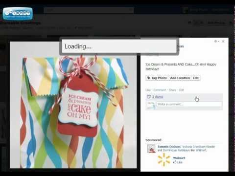 Part of a video titled How to Wish Your Friends Happy Birthday on Facebook - YouTube