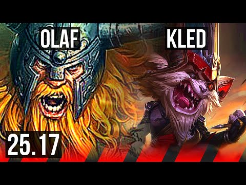OLAF vs KLED (TOP) | 10/1/4, Dominating | EUW Grandmaster | 25.17