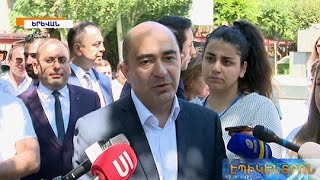 Քարոզարշավի առաջին օրը «Լուսավոր Հայաստանը» սկսել է Թամանյանի արձանի մոտից