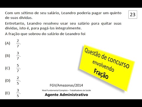 Concurso FGV/2014 Gov_ Amazonas -  Agente Adm. - Matemática Q23