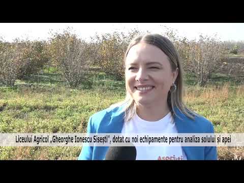 Liceului Agricol „Gheorghe Ionescu Sisești”, dotat cu echipamente pentru analiza solului și apei