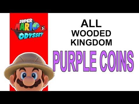 Super Mario Odyssey All WOODED Kingdom Purple Coin Locations.
