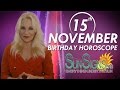 November 15th Zodiac Horoscope Birthday Personality - Scorpio - Part 1